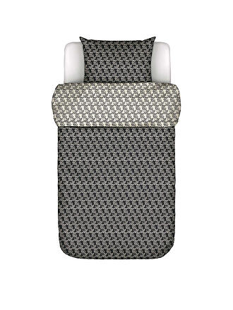 MARC O'POLO HOME | Satin Bettwäsche MONOGRAM 70x90cm / 140x200cm Black