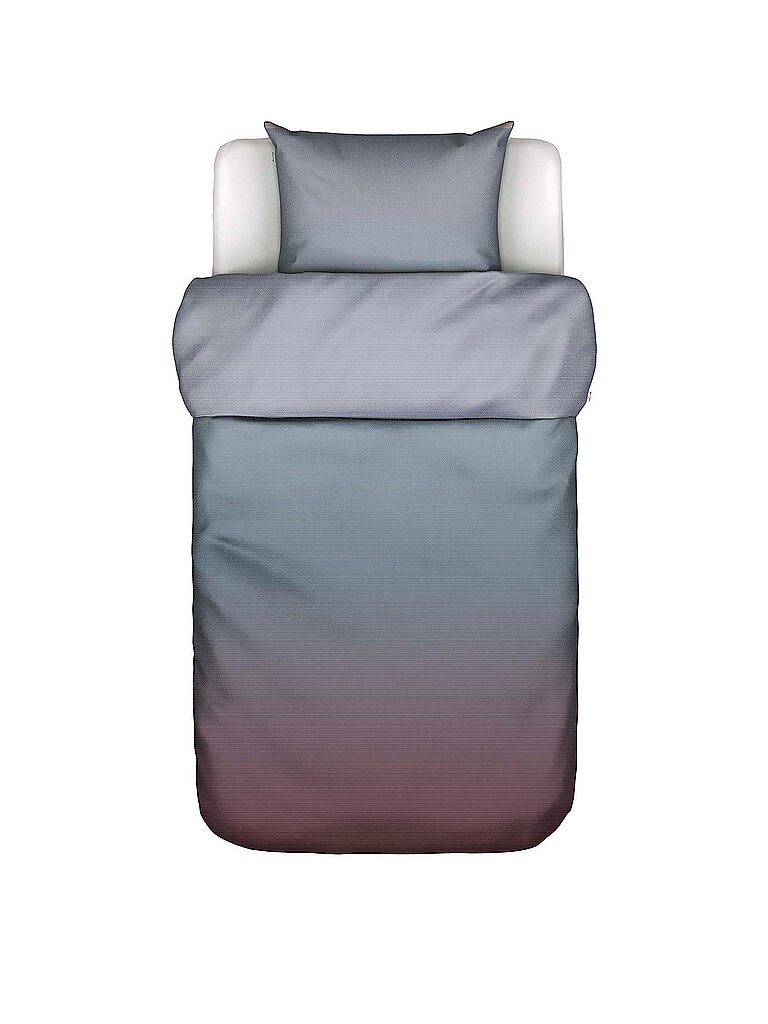 MARC O'POLO HOME Satin Bettwäsche JORN 70x90 / 140x200cm Mirage Blue hellblau
