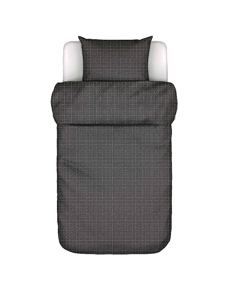 MARC O'POLO HOME Satin Bettwäsche SUNI 70x90 / 140x200cm Anthracite grau