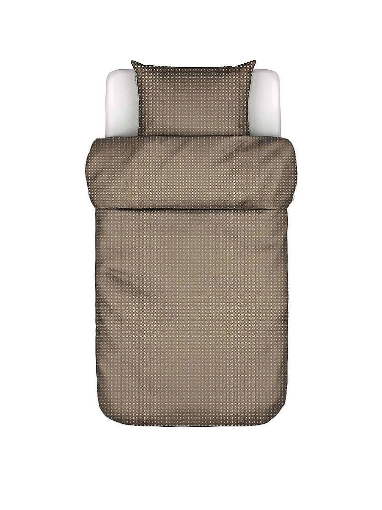MARC O'POLO HOME Satin Bettwäsche SUNI 70x90 / 140x200cm Oakwood hellbraun