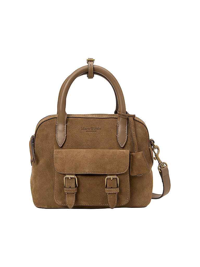 MARC O'POLO Ledertasche - Umhängetasche Small camel