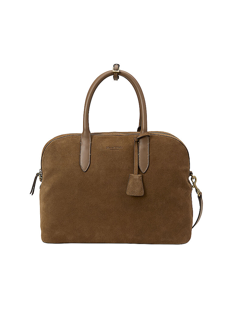 MARC O'POLO Ledertasche - Shopper Medium camel