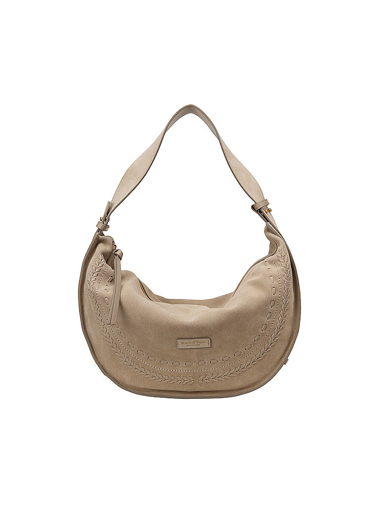 MARC O'POLO Ledertasche - Hobo Bag beige
