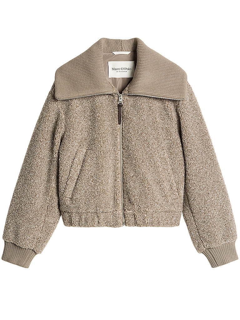 MARC O'POLO Jacke in Felloptik hellbraun | 42
