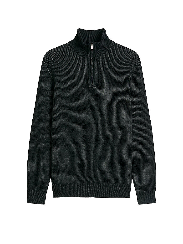MARC O'POLO Troyer Pullover  schwarz | S