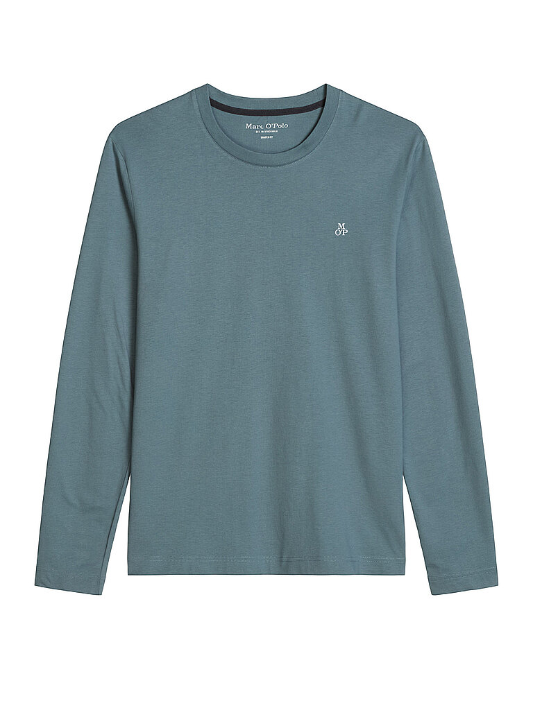MARC O'POLO Langarmshirt  petrol | M