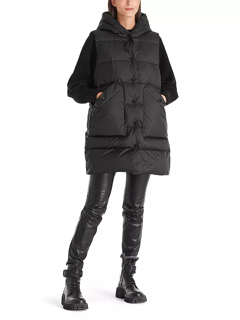 MARC CAIN  | Daunensteppgilet  | schwarz