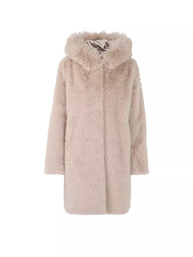 MARC CAIN  | Mantel in Felloptik | creme