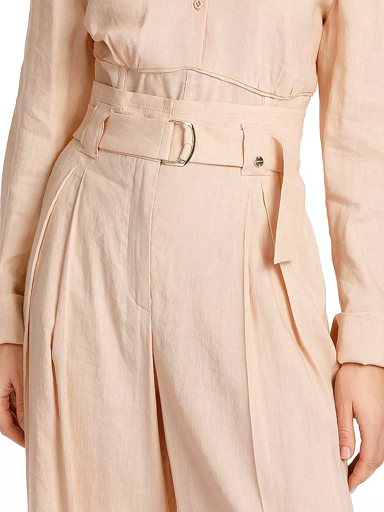 MARC CAIN | High Waist Chino WICHITA Wide Fit | rosa