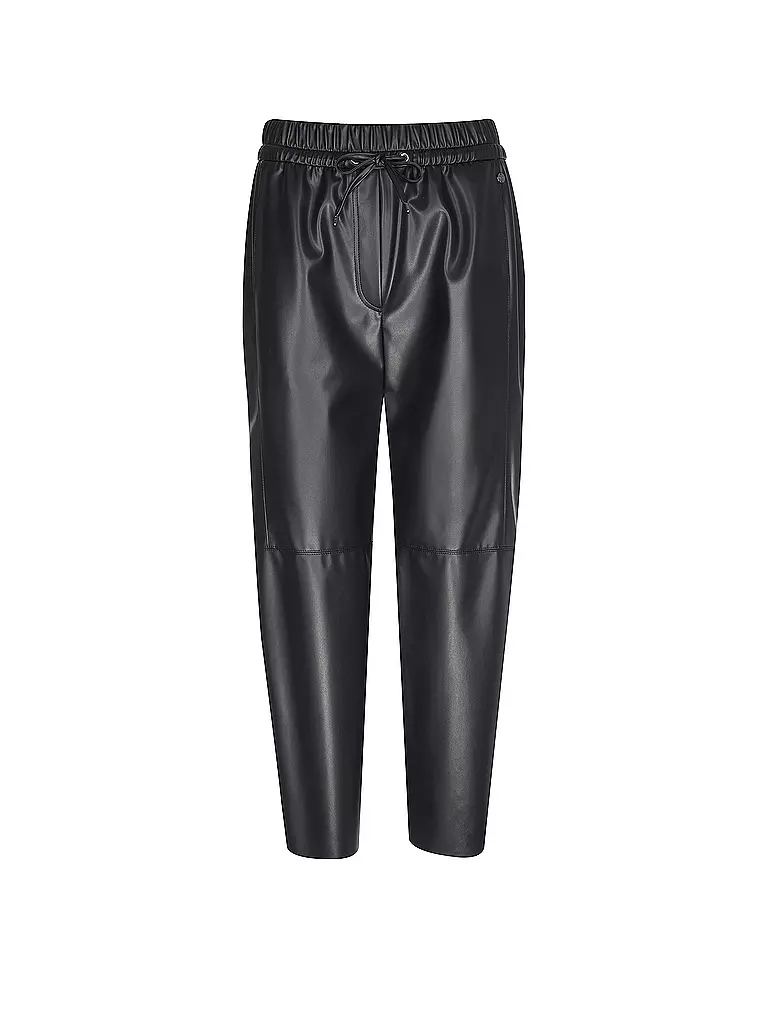 MARC CAIN | Hose Jogging Fit in Lederoptik RANCHI | dunkelblau