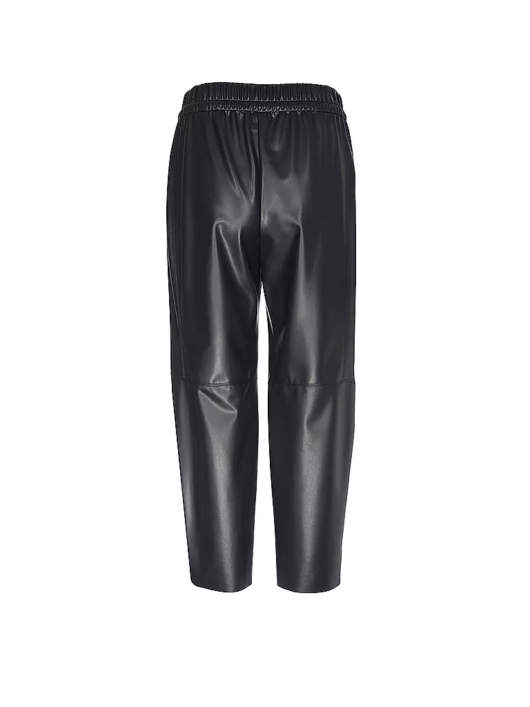 MARC CAIN | Hose Jogging Fit in Lederoptik RANCHI | dunkelblau