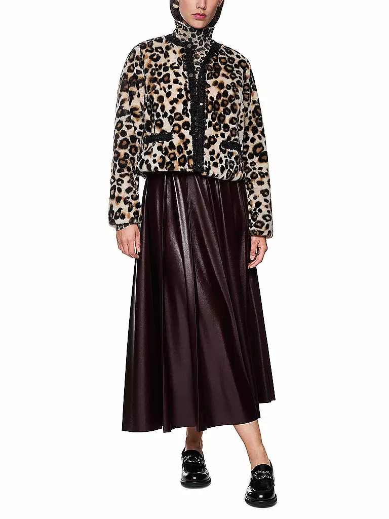 MARC CAIN | Jacke in Felloptik  | hellbraun