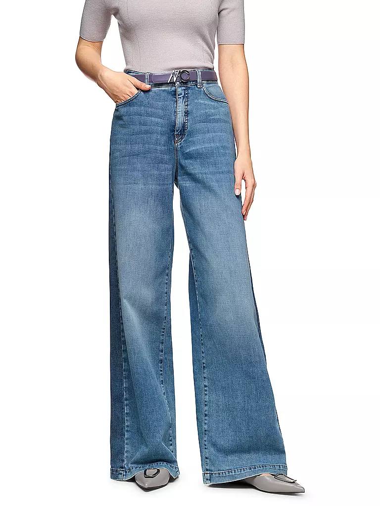 MARC CAIN | Jeans Wide Fit WARRI | blau