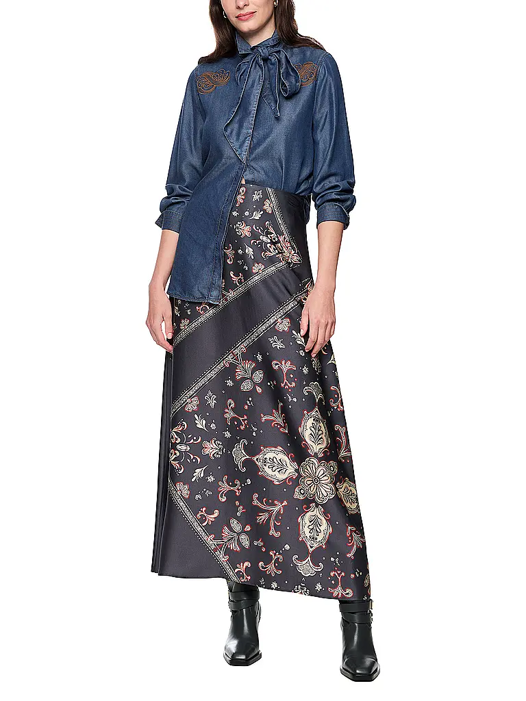 MARC CAIN | Jeansbluse  | Dunkelblau