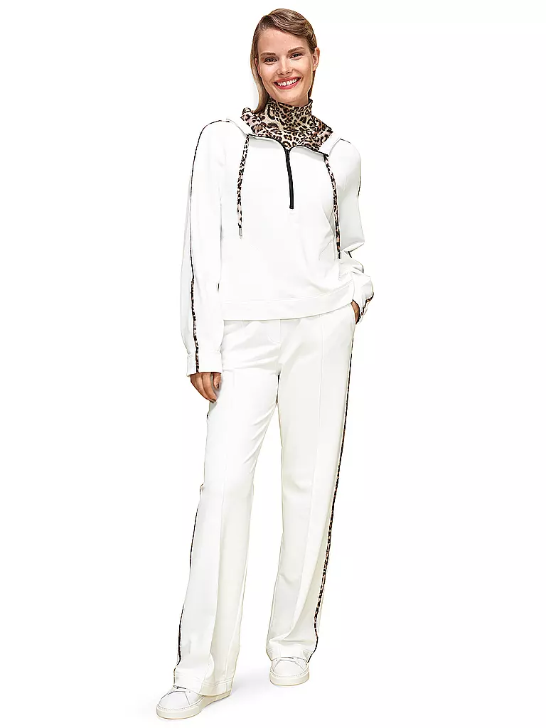MARC CAIN | Kapuzensweater - Hoodie | weiss