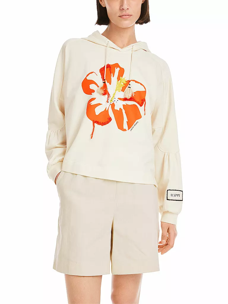 MARC CAIN | Kapuzensweater - Hoodie | creme