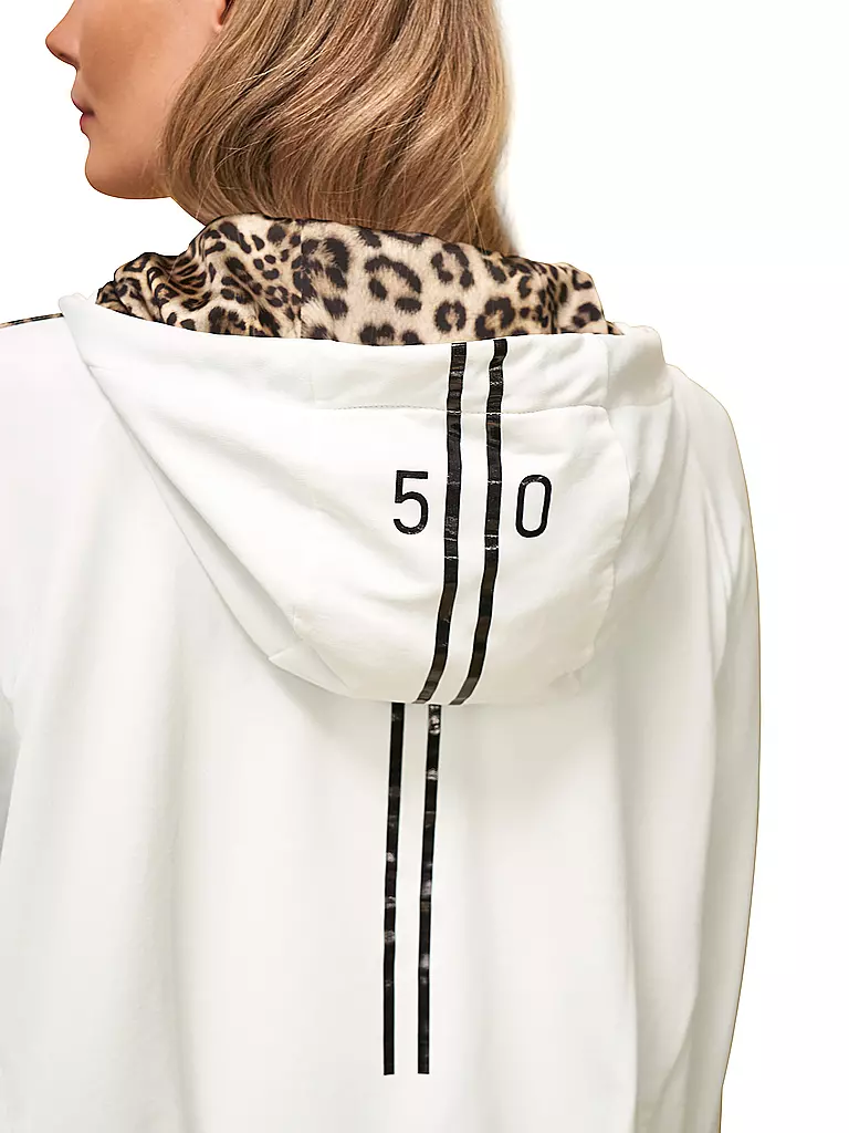 MARC CAIN | Kapuzensweater - Hoodie | weiss