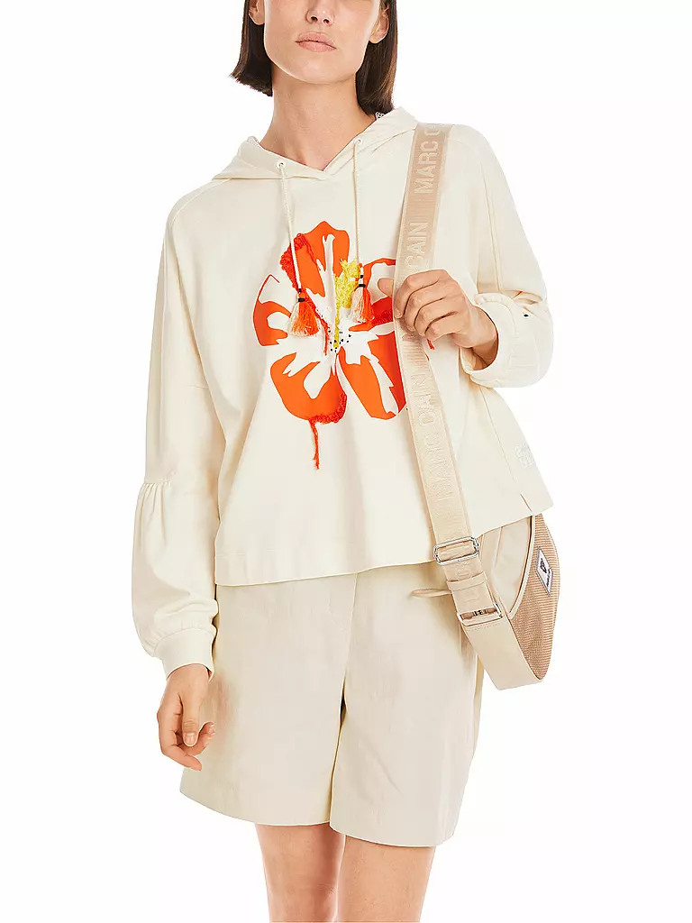 MARC CAIN | Kapuzensweater - Hoodie | creme