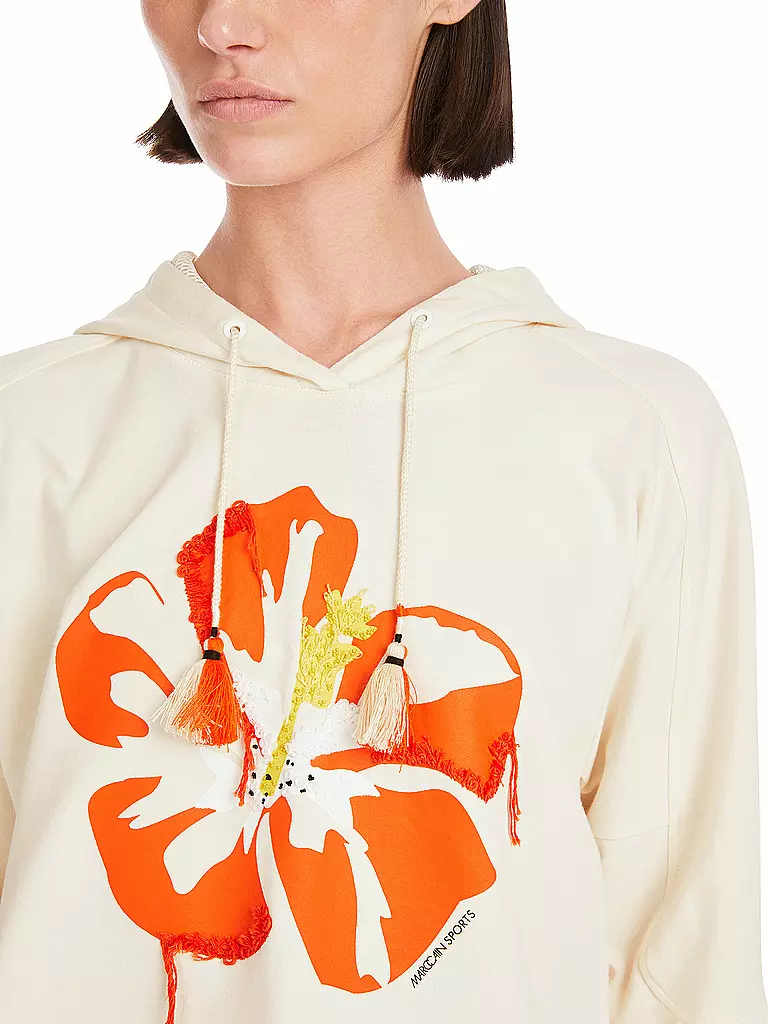 MARC CAIN | Kapuzensweater - Hoodie | creme