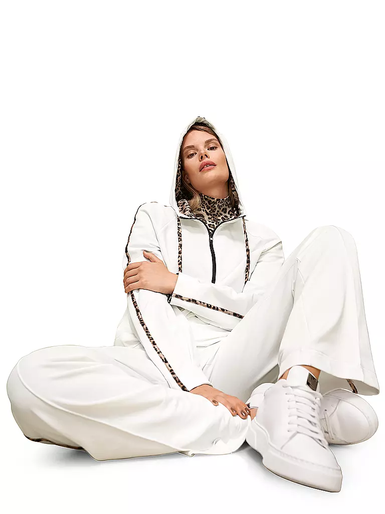 MARC CAIN | Kapuzensweater - Hoodie | weiss