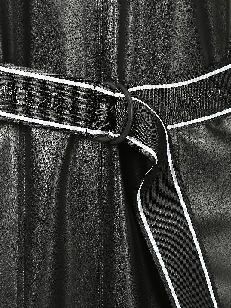 MARC CAIN | Kleid in Lederoptik  | schwarz
