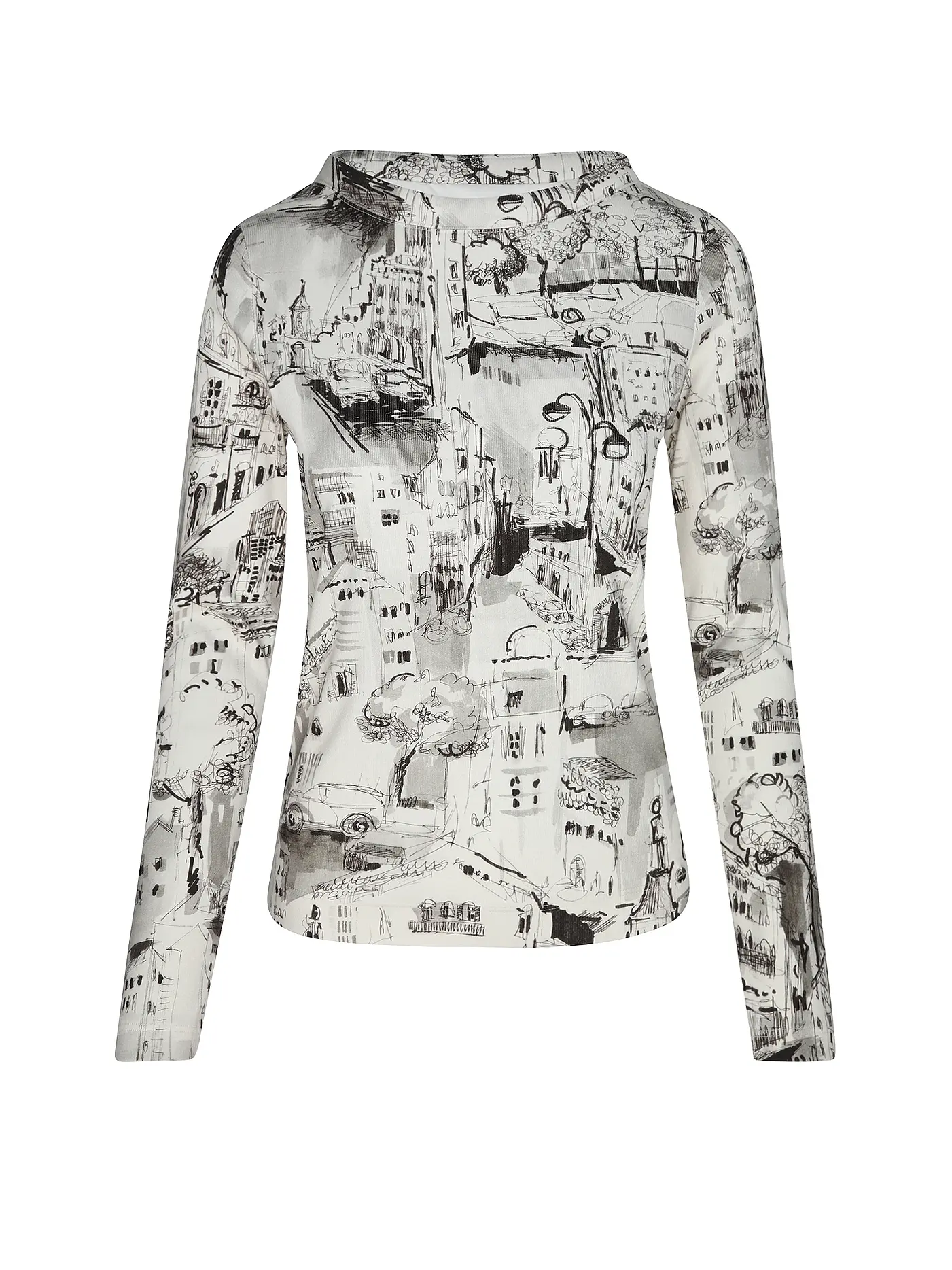 MARC CAIN | Langarmshirt  | hellgrau