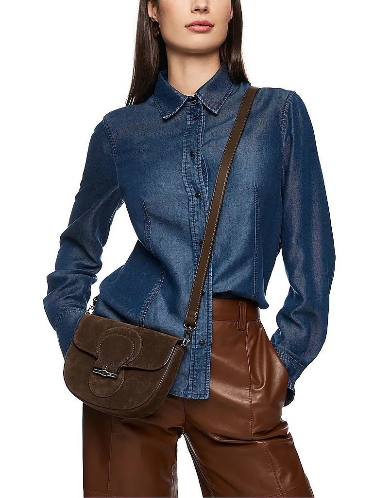 MARC CAIN | Ledertasche - Schultertasche  | braun