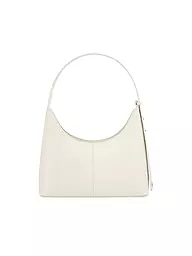 MARC CAIN | Ledertasche - Schultertasche | hellgrau