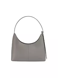 MARC CAIN | Ledertasche - Schultertasche | hellgrau