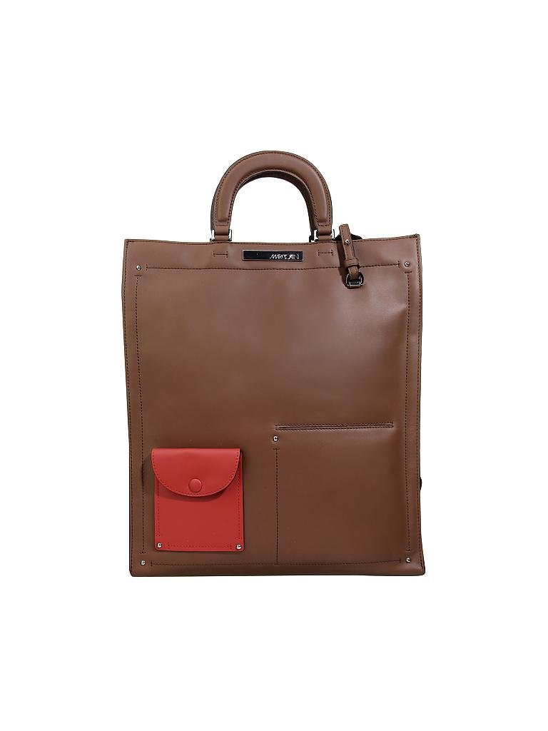 MARC CAIN | Ledertasche - Shopper | grau