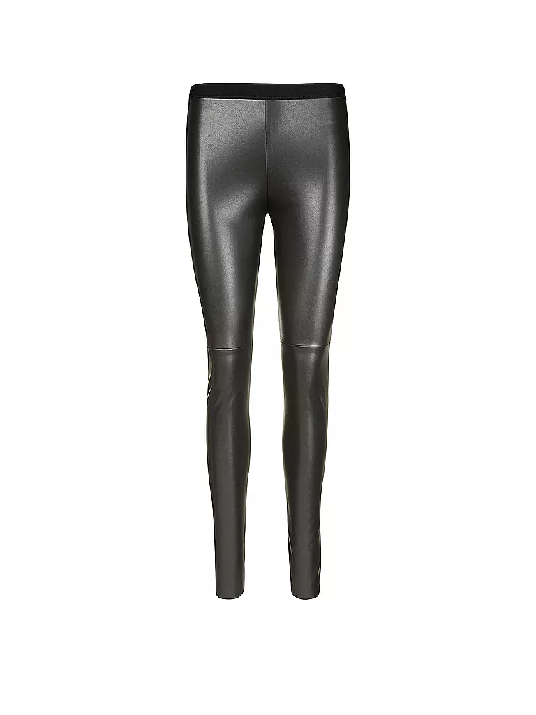 MARC CAIN | Leggings in Lederoptik | braun