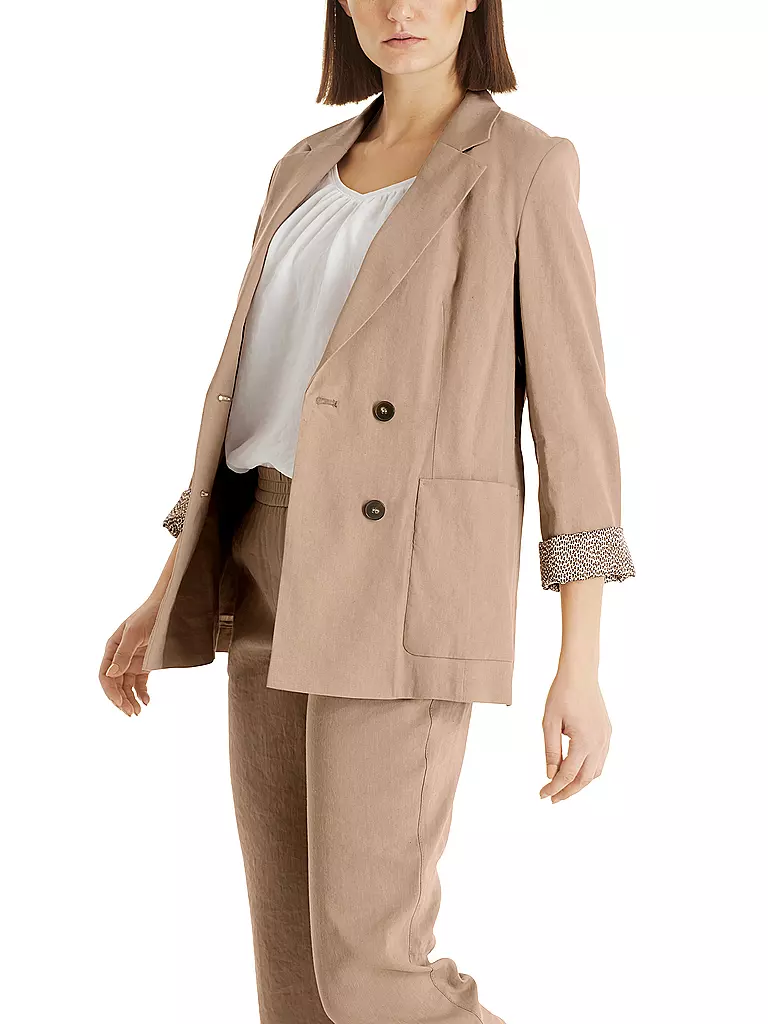 MARC CAIN | Leinenblazer | beige