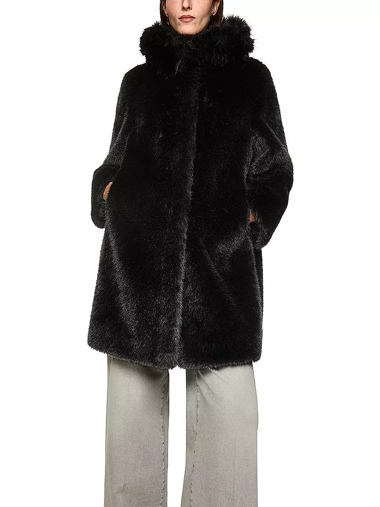 MARC CAIN | Mantel in Felloptik | 