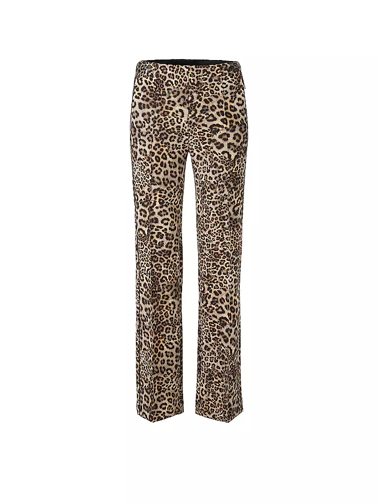 MARC CAIN | Marlenehose WINDER Wide Fit | hellbraun