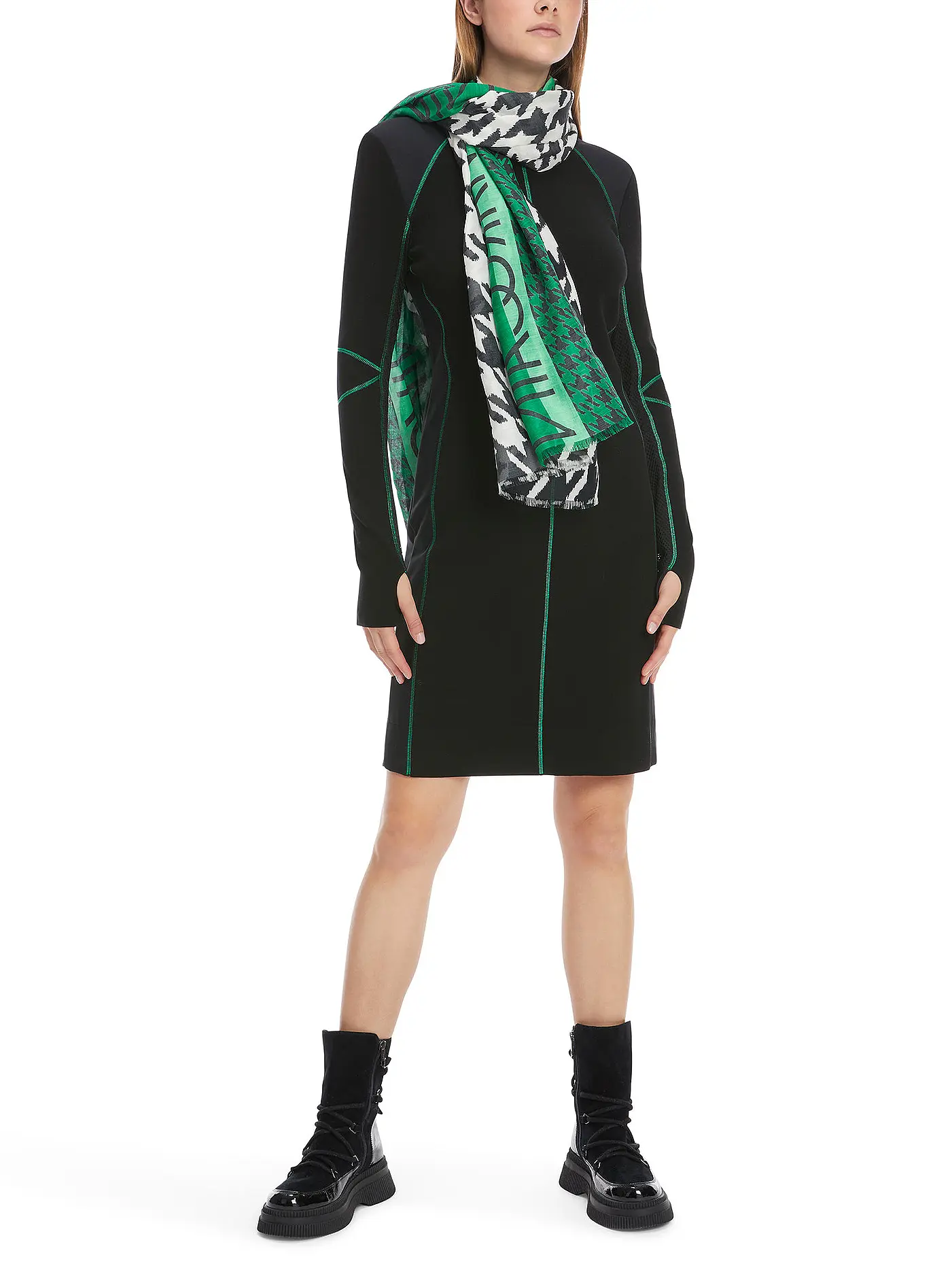 MARC CAIN | Midikleid | schwarz