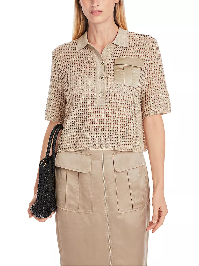 MARC CAIN | Poloshirt | hellbraun