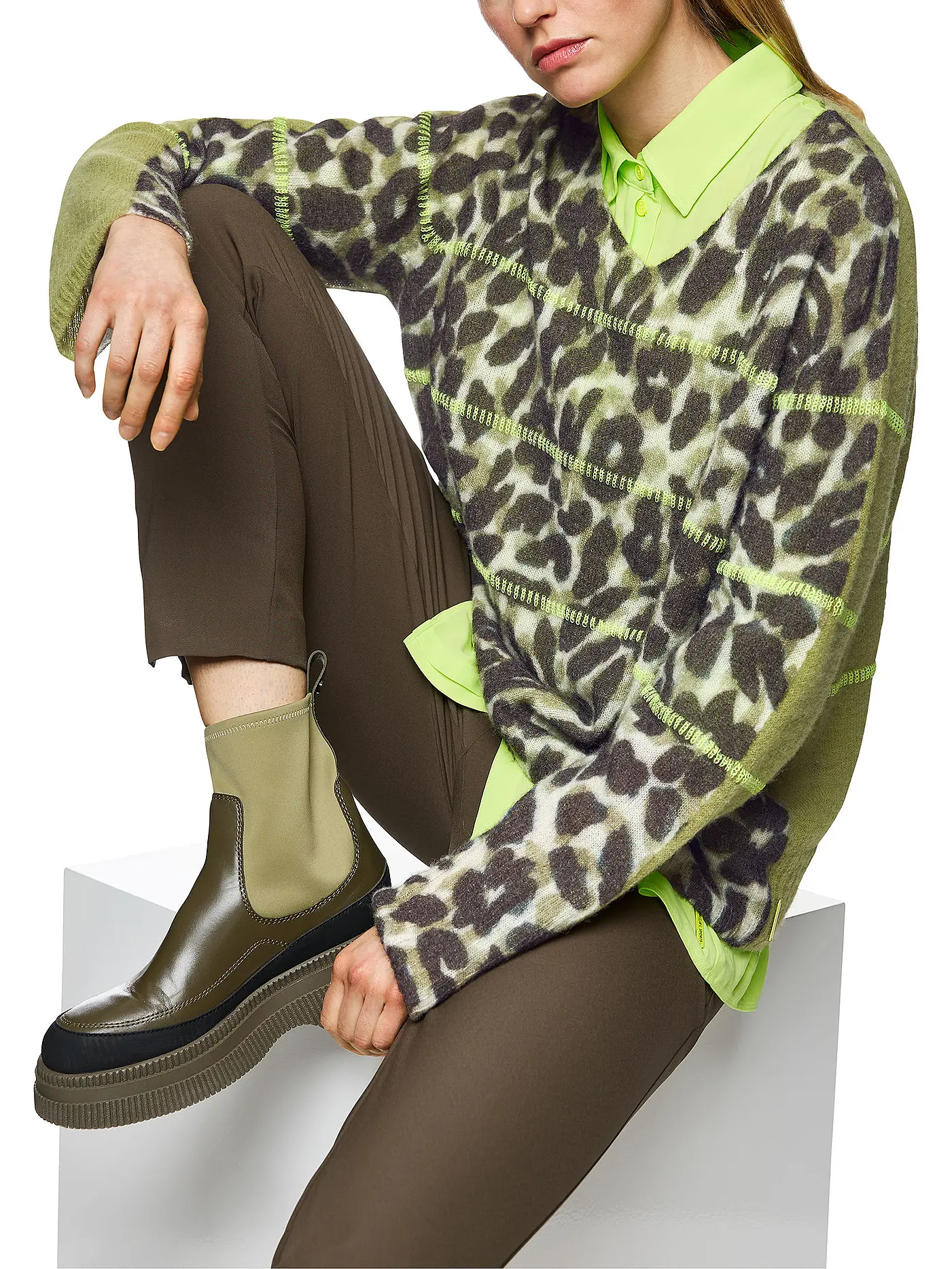 MARC CAIN | Pullover  | olive