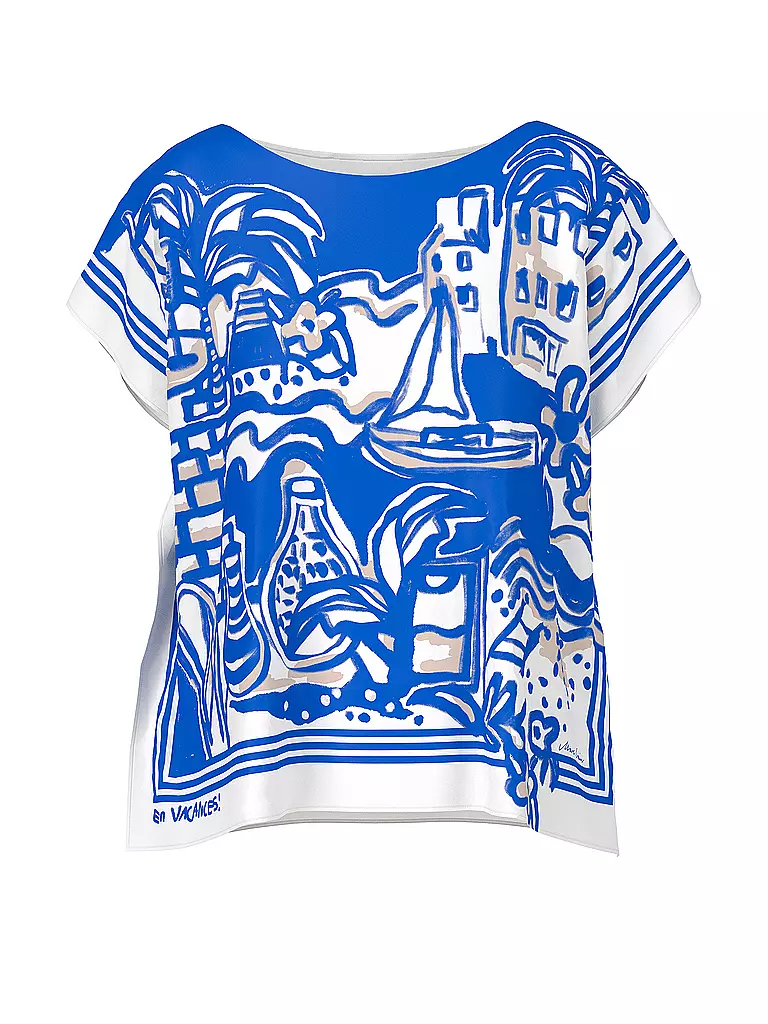 MARC CAIN | Seidenshirt | blau
