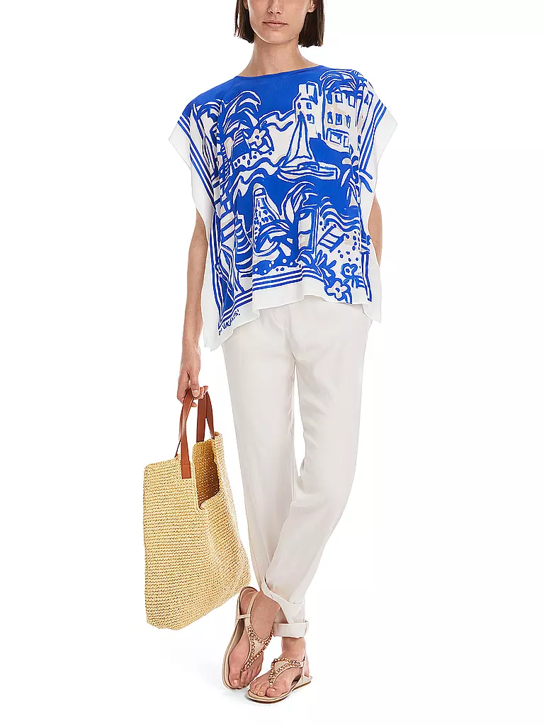 MARC CAIN | Seidenshirt | blau