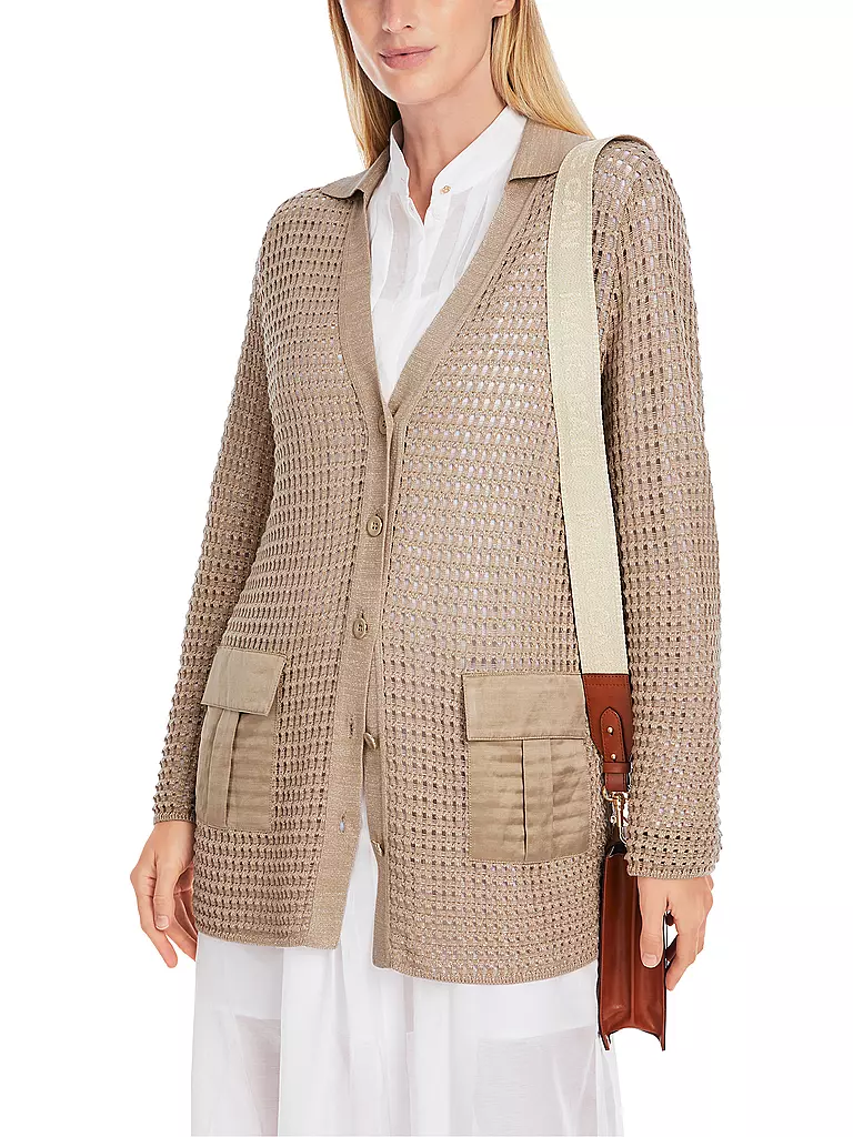 MARC CAIN | Strickjacke | hellbraun
