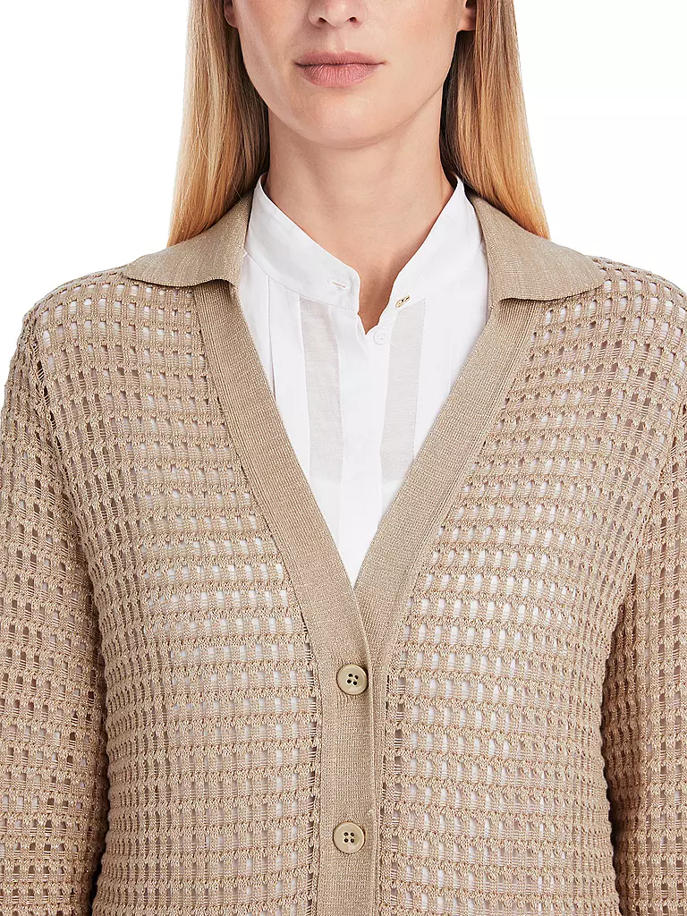MARC CAIN | Strickjacke | hellbraun
