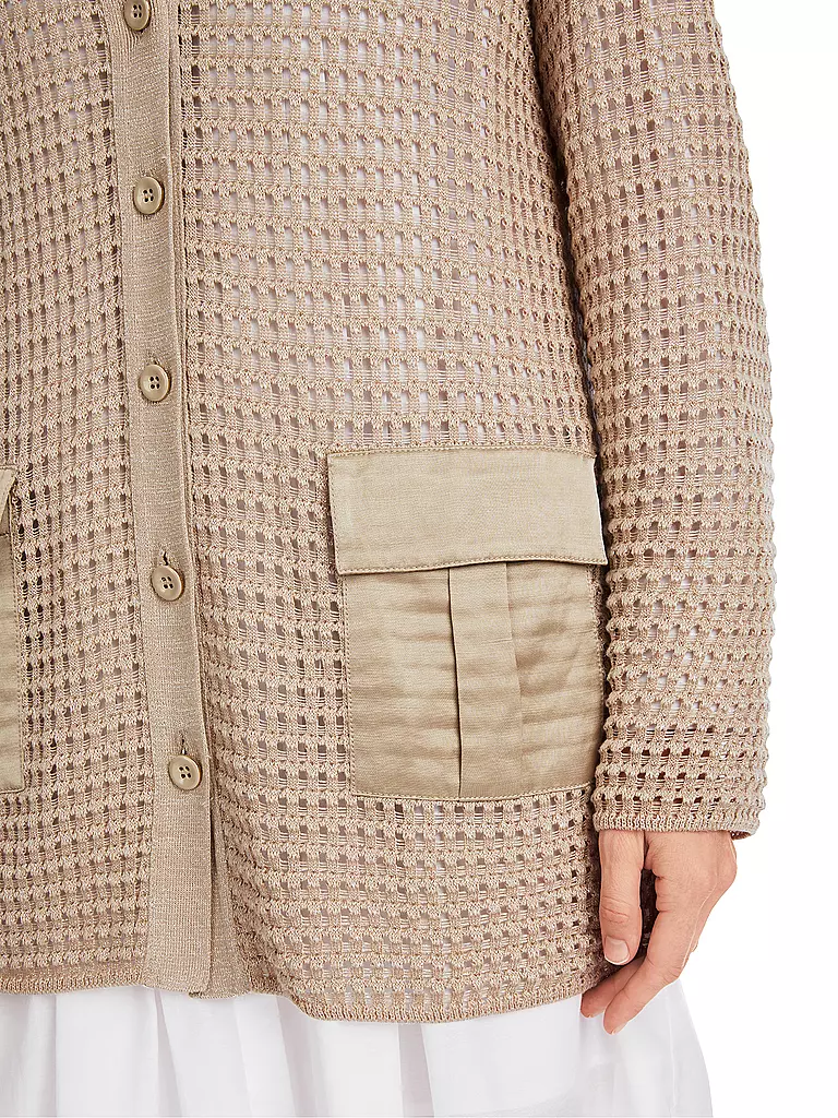 MARC CAIN | Strickjacke | hellbraun