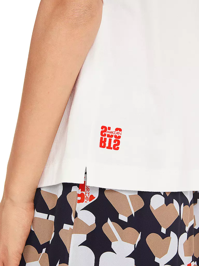 MARC CAIN | T-Shirt  | weiss