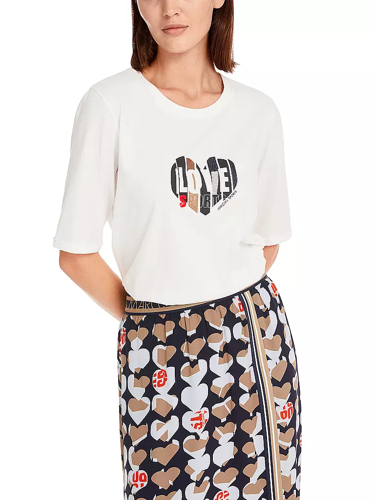 MARC CAIN | T-Shirt  | weiss