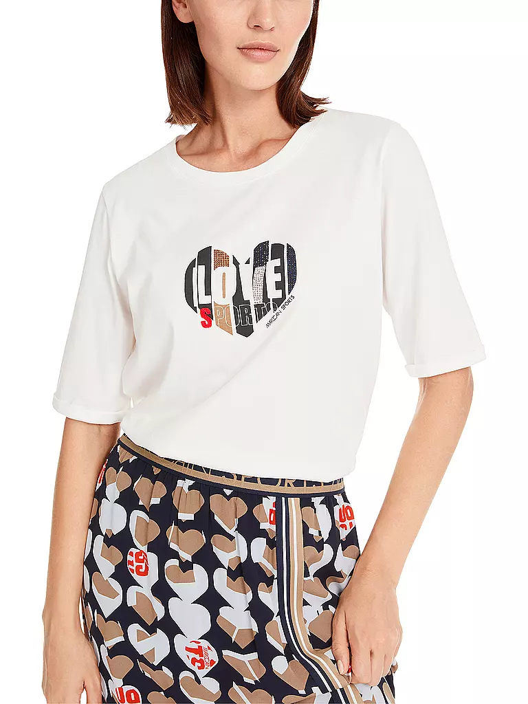 MARC CAIN | T-Shirt  | weiss