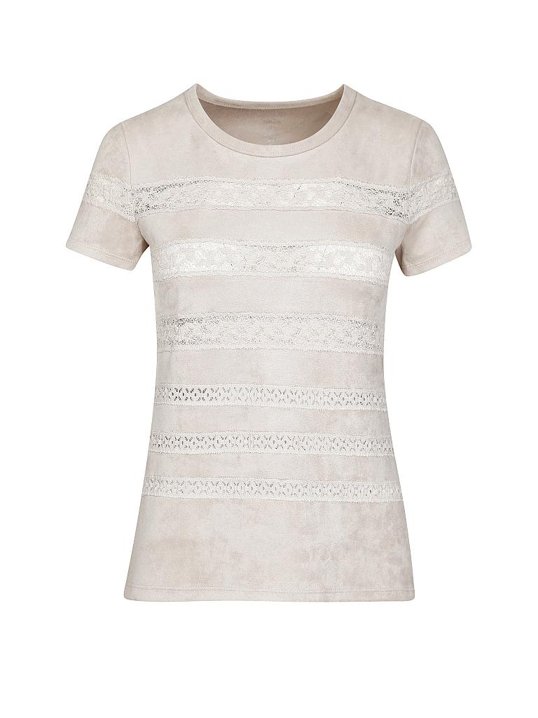 MARC CAIN | T-Shirt in Lederoptik | 