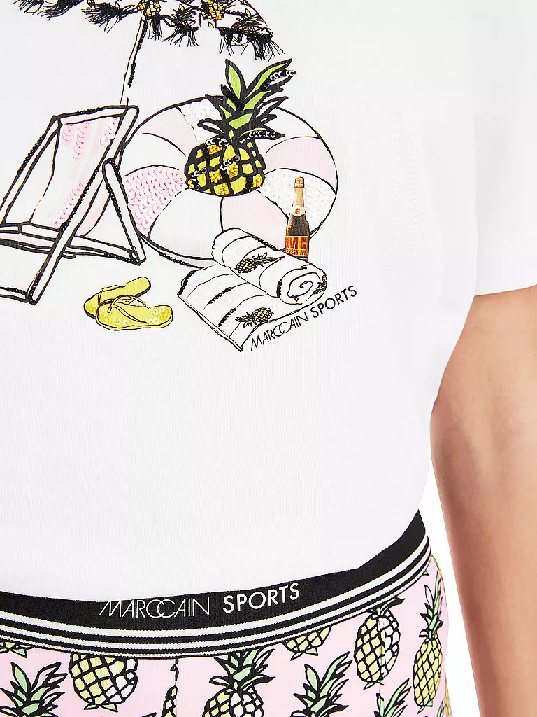 MARC CAIN | T-Shirt | weiss