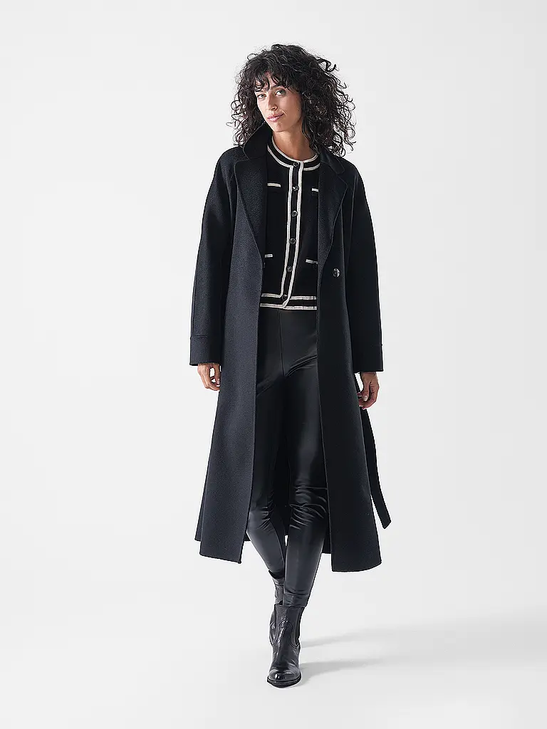 MARC CAIN | Wollmantel | schwarz
