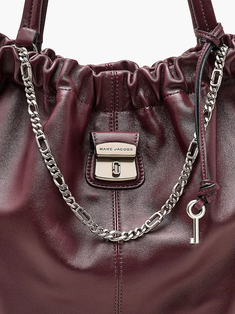 MARC JACOBS | Ledertasche -  Shopper THE TOTE | dunkelrot