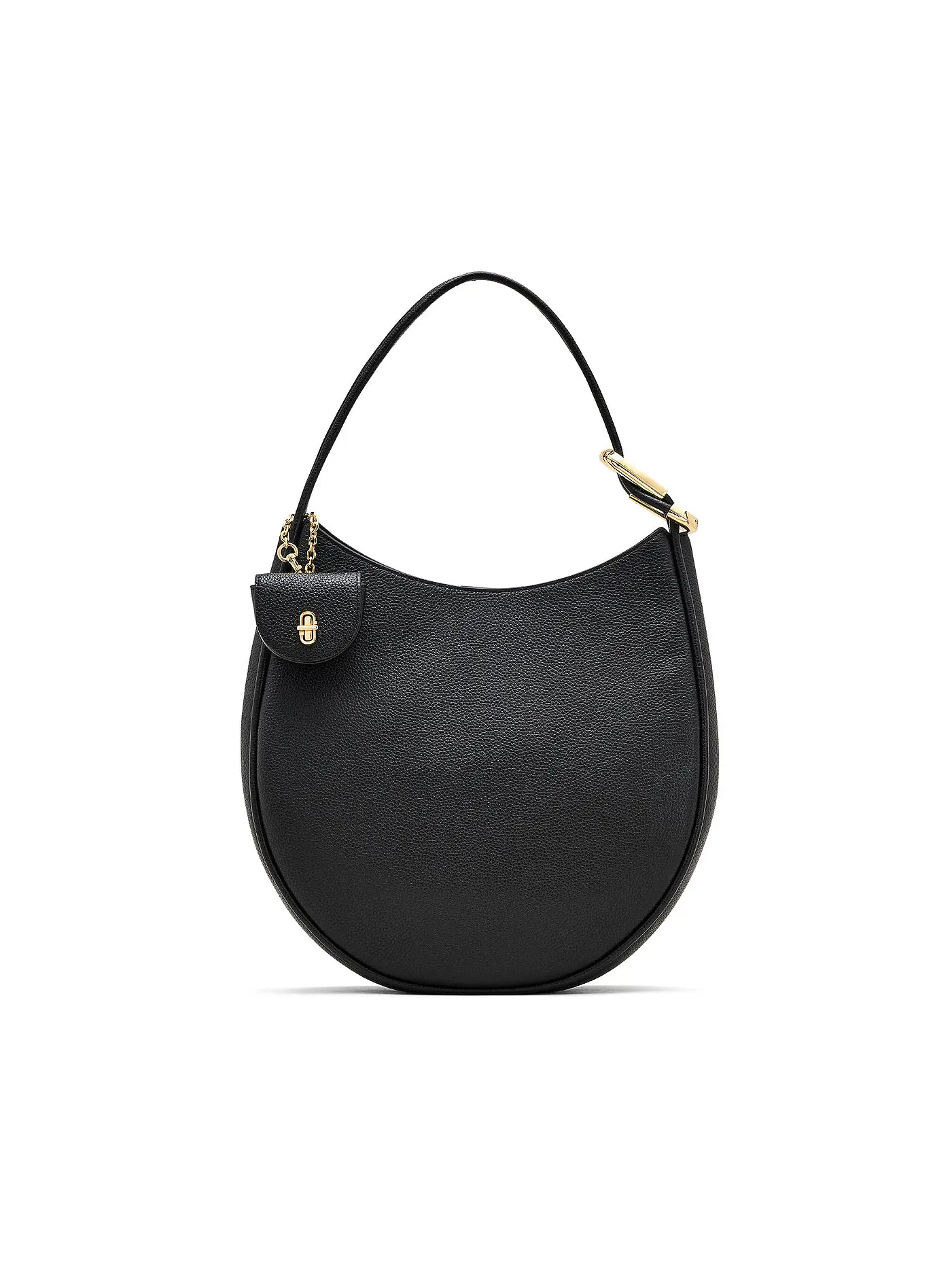 MARC JACOBS | Ledertasche - Hobo Bag THE LARGE CRESCENT | schwarz